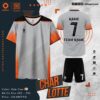 Quần Áo Đá Banh Không Logo Obito Char Lotte Màu Xám Đẹp Mắt