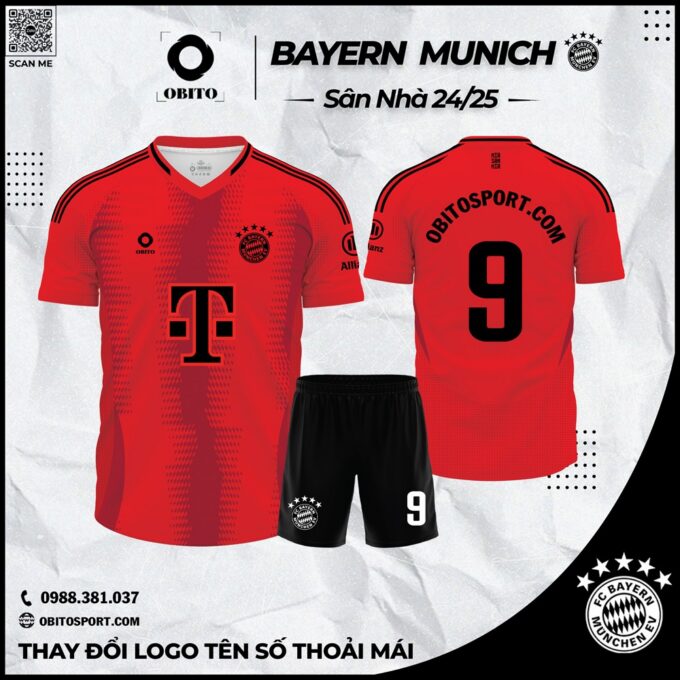 Áo Câu Lạc Bộ Bayern Munich Sân Nhà 2024-2025