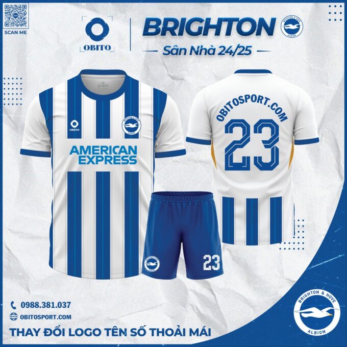 Áo Bóng Đá Brighton Sân Nhà 2024-2025 Mới Nhất