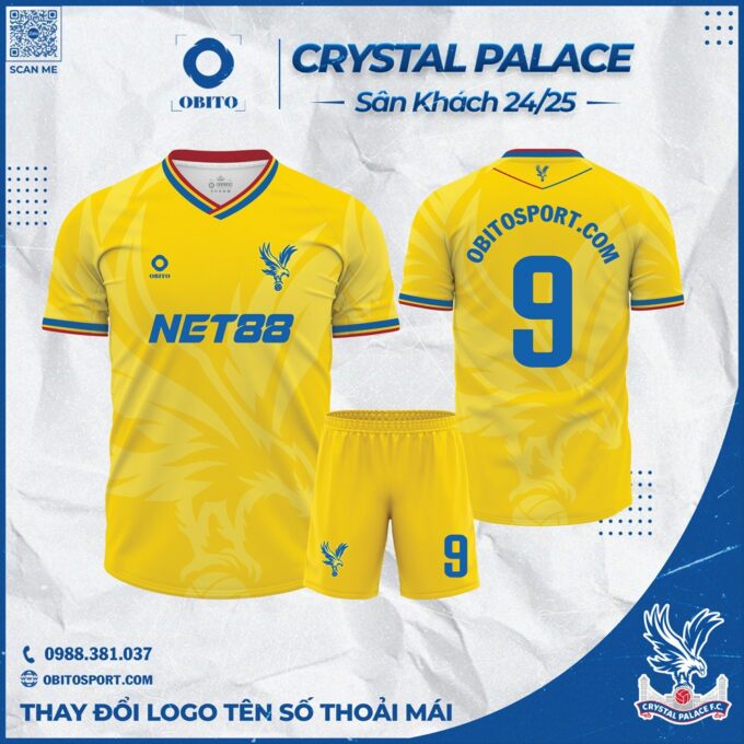 Áo Bóng Đá Crystal Palace Sân Khách 2024-2025 Mới Nhất