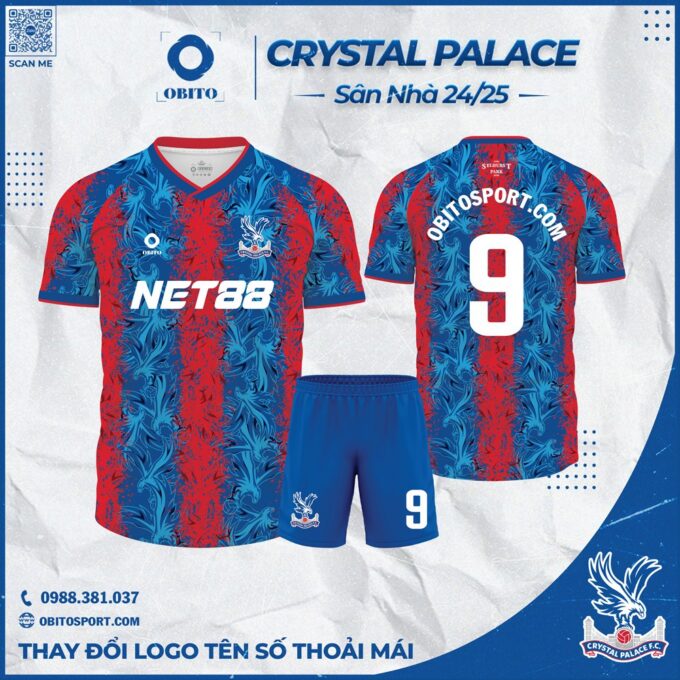 Áo Bóng Đá Crystal Palace Sân Nhà 2024-2025