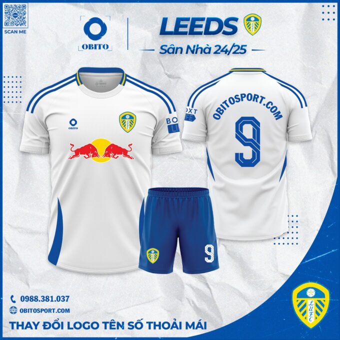 Quần Áo Đá Banh Leeds Sân Nhà 2024-2025 Mới Nhất