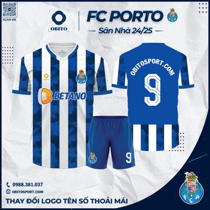 Áo Đá Banh FC Porto Sân Nhà 2024-2025