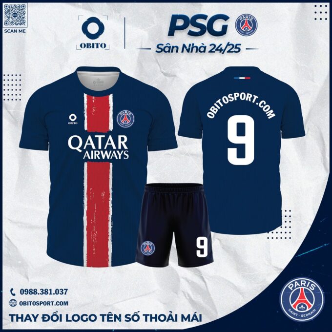Áo Đá Banh PSG Sân Nhà 2024-2025 Mới Nhất
