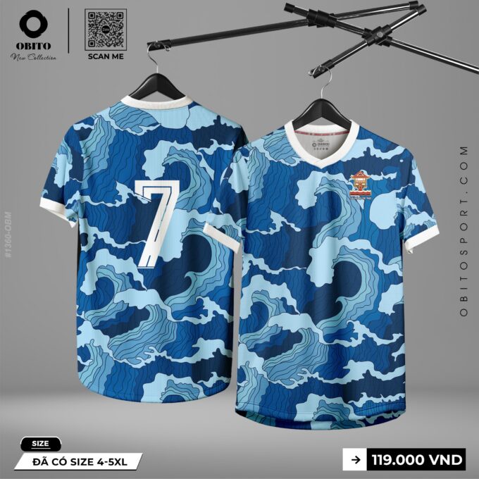Demo Áo Thi Đấu Màu Xanh Mới Nhất Tại Obito Sport