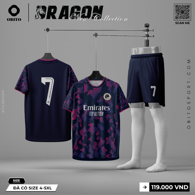 Demo Siêu Phẩm Áo Đá Bóng Thiết Kế Tại Obito Sport
