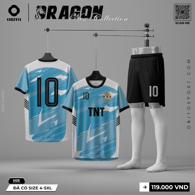 Demo Áo Thi Đấu Màu Xanh Tại Obito Sport