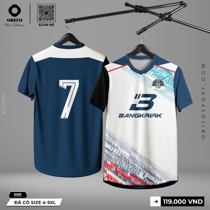Maket Quần Áo Bóng Đá Màu Trắng Thiết Kế Tại Obito Sport
