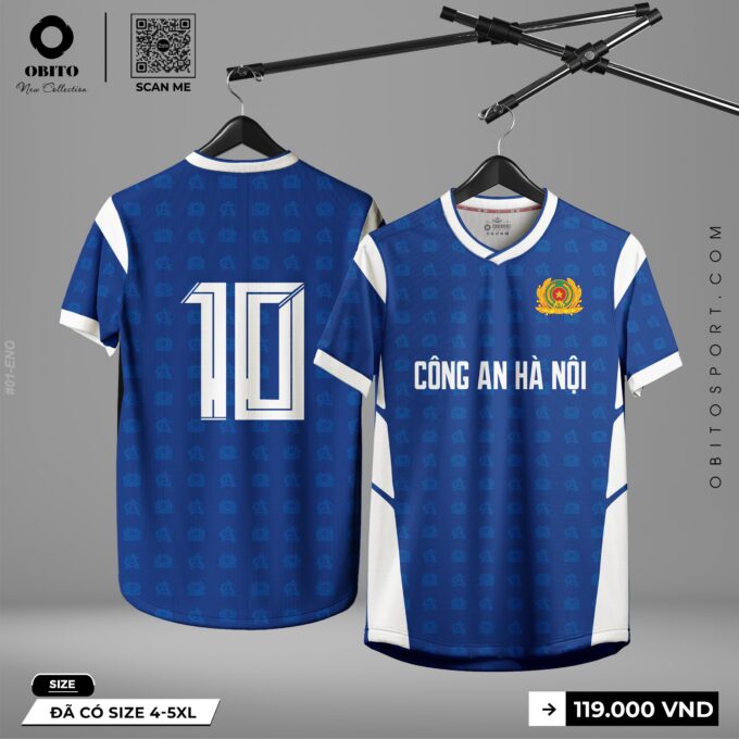 Demo Áo Thi Đấu Công An Hà Nội Thiết Kế Cực Đẹp Mắt Tại Obito Sport