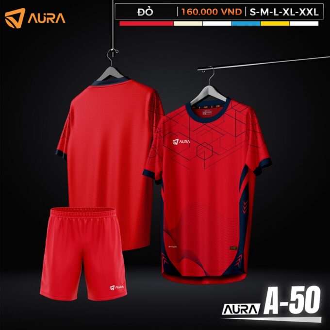 Ra Mắt Áo Đá Banh Aura A-50 Không Logo Hút Mắt Tại May Áo Bóng Đá
