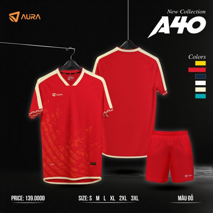 Áo Đấu Không Logo Aura A40 Có Sẵn Tại Obito