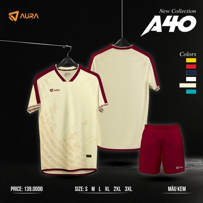 Cửa Hàng Bán Áo Bóng Đá Aura A40 Thiết Kế Không Logo Siêu Rẻ