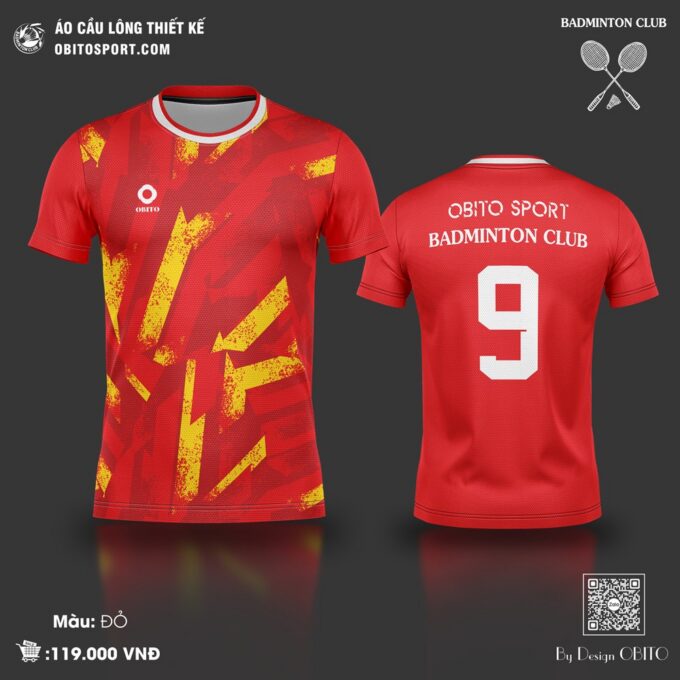 Shop Bán Quần Áo Cầu Lông Obito Sport Màu Đỏ