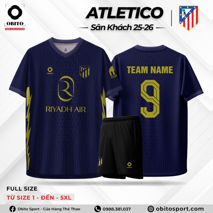 Áo Đấu ATLETICO Sân Khách 25-26 Độc Lạ
