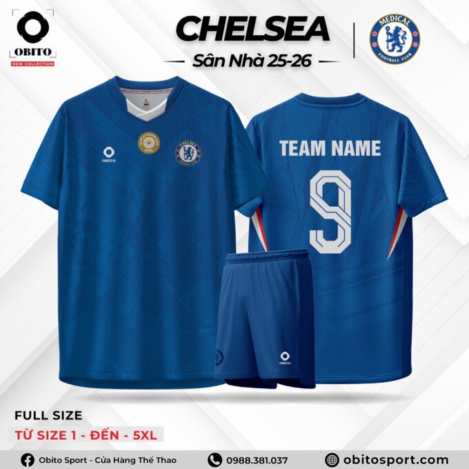 Quần áo Đá Bóng CHELSEA Sân Nhà 25-26
