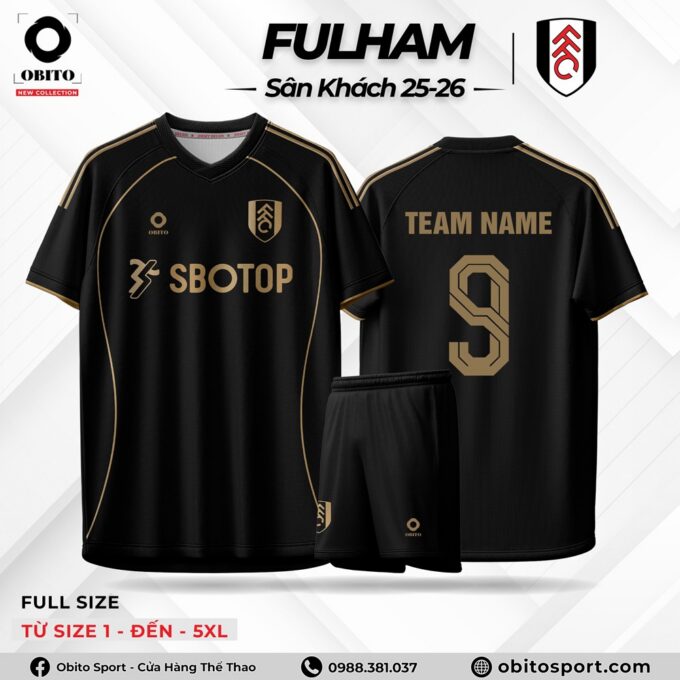 Quần Áo Bóng Đá FULHAM Sân Khách 25-26 Bắt Mắt