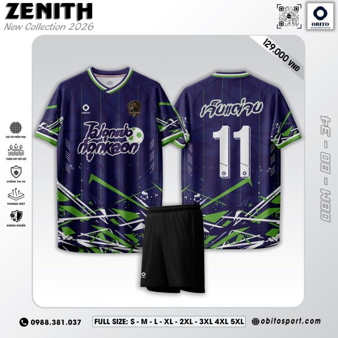 Áo Bóng Đá OBITO ZENITH 2026 Màu Tím - Đỉnh Cao Phong Cách, Vượt Trội Tính Năng