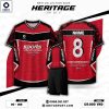Áo Bóng Đá Heritage Đỏ Đen OBM-37 – Sức Mạnh & Đẳng Cấp Thể Thao