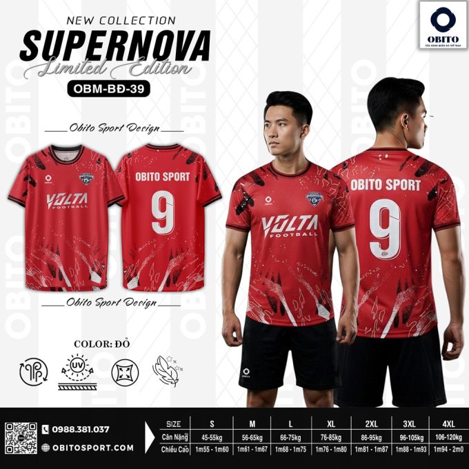 Áo Thể Thao OBM-BD-39 Red Supernova Limited Edition - Năng động & Đột phá